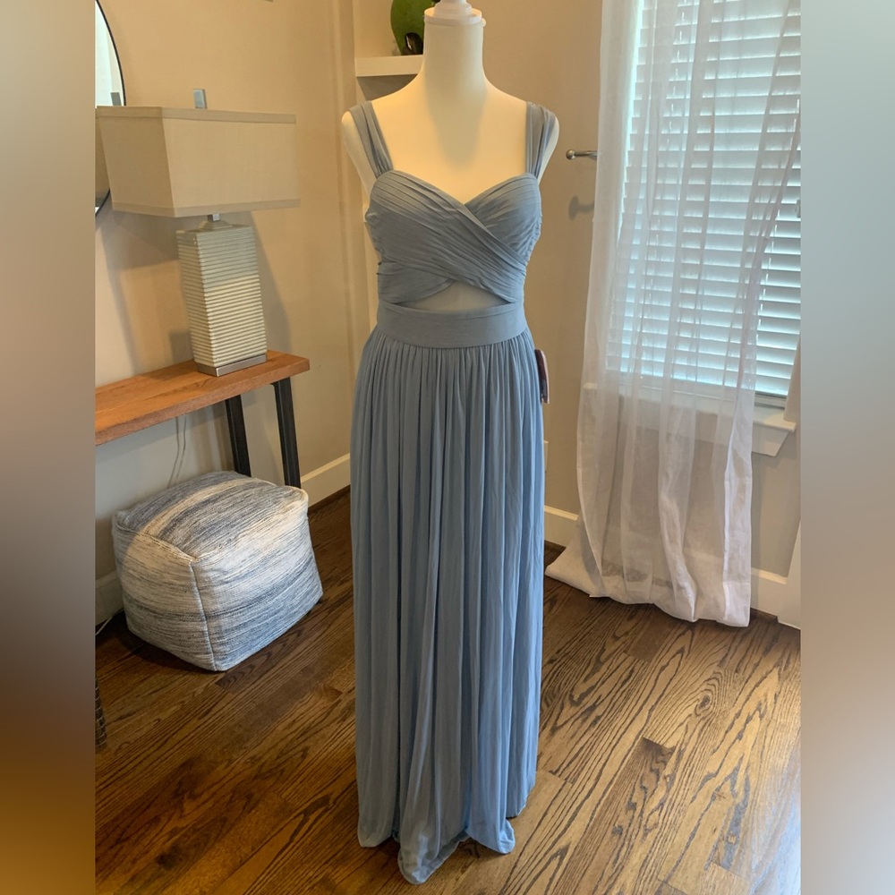 Dusty Blue Elyse Birdy Grey Dress